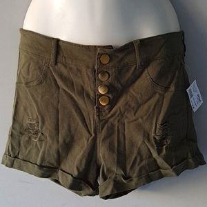 Olive green shorts